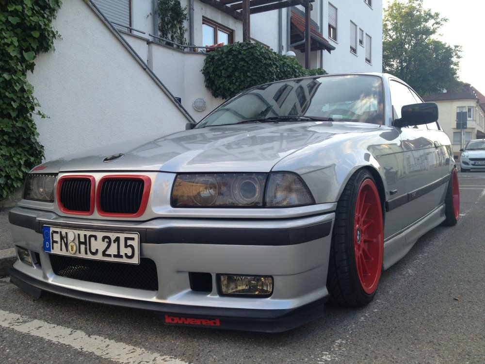 Bmw 320i StanceWorks red silver - 3er BMW - E36