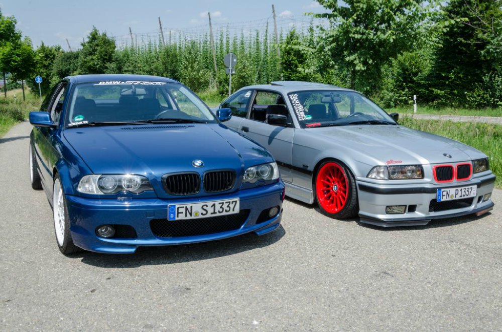 Bmw 320i StanceWorks red silver - 3er BMW - E36