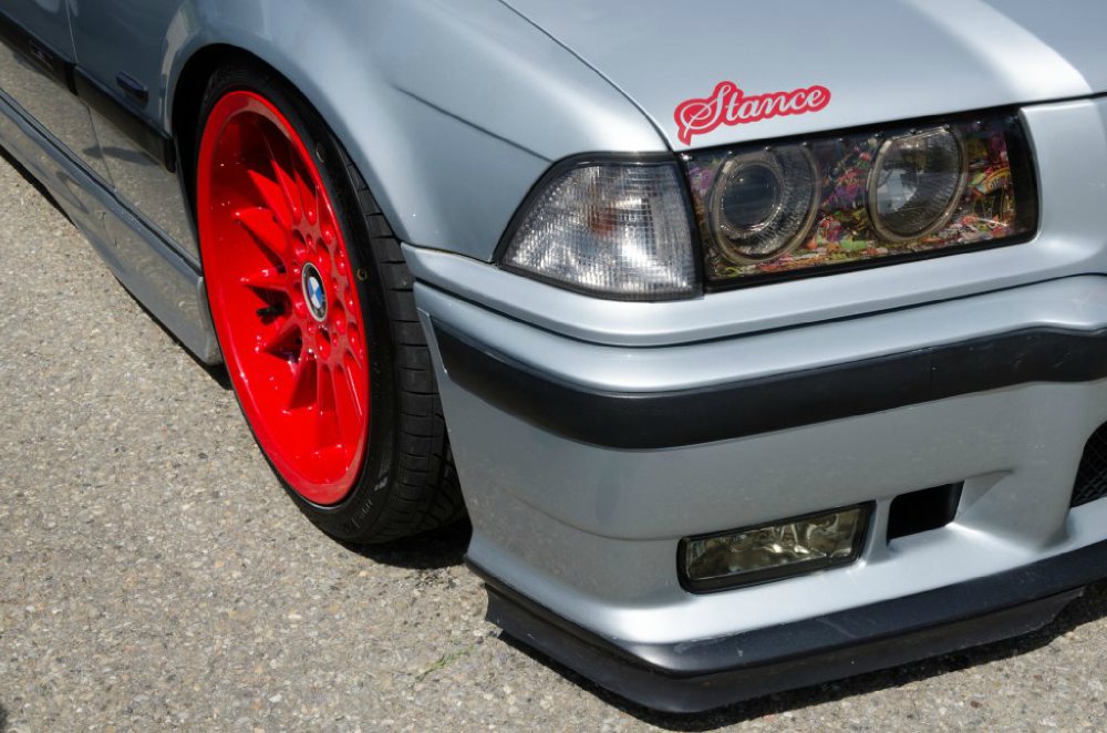 Bmw 320i StanceWorks red silver - 3er BMW - E36