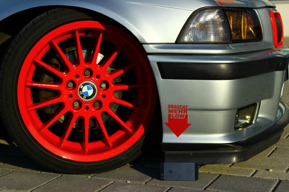 Bmw 320i StanceWorks red silver - 3er BMW - E36