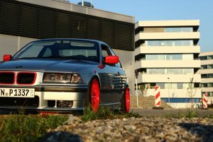 Bmw 320i StanceWorks red silver - 3er BMW - E36 Bmw 320i StanceWorks red silver - 3er BMW - E36