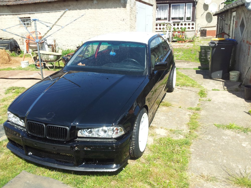 E36 QP Schwarz auf Wei - 3er BMW - E36