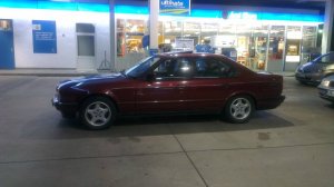 umbau von 520 auf 525i Calypso Rot und Borbet A - 5er BMW - E34