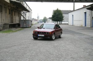 umbau von 520 auf 525i Calypso Rot und Borbet A - 5er BMW - E34