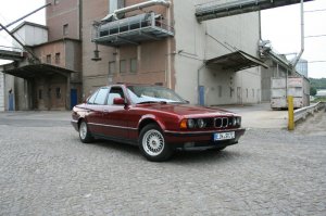 umbau von 520 auf 525i Calypso Rot und Borbet A - 5er BMW - E34