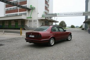 umbau von 520 auf 525i Calypso Rot und Borbet A - 5er BMW - E34