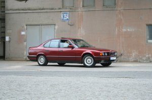 umbau von 520 auf 525i Calypso Rot und Borbet A - 5er BMW - E34
