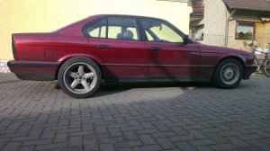 umbau von 520 auf 525i Calypso Rot und Borbet A - 5er BMW - E34