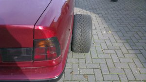 umbau von 520 auf 525i Calypso Rot und Borbet A - 5er BMW - E34