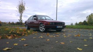 umbau von 520 auf 525i Calypso Rot und Borbet A - 5er BMW - E34