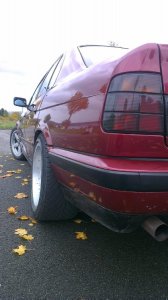 umbau von 520 auf 525i Calypso Rot und Borbet A - 5er BMW - E34