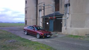 umbau von 520 auf 525i Calypso Rot und Borbet A - 5er BMW - E34