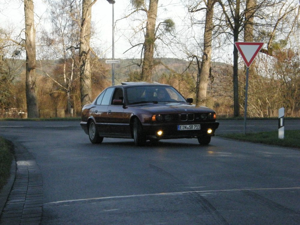 umbau von 520 auf 525i Calypso Rot und Borbet A - 5er BMW - E34