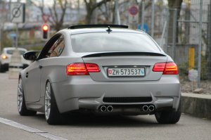 M3 in Weiss war orange, Aluminiummatt und schwarz - 3er BMW - E90 / E91 / E92 / E93