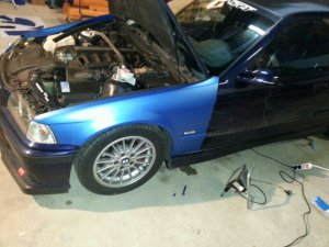 Aus Blau wird rot - 3er BMW - E36