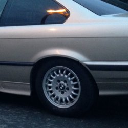 BMW Styling 13 Felge in 7x15 ET 47 mit Hankook  Reifen in 205/60/15 montiert hinten Hier auf einem 3er BMW E36 325i (Coupe) Details zum Fahrzeug / Besitzer
