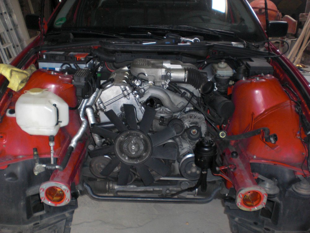 Leider nur 4 Zylinder im 314 Hellrot - 3er BMW - E36