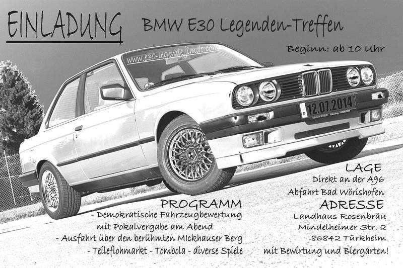 Das dritte e30-Legenden Treffen in Trkheim - Fotos von Treffen & Events