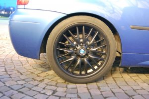 BMW V72 Speiche (M-Paket) Felge in 8.5x18 ET 35 mit Dunlop  Reifen in 255/40/18 montiert hinten Hier auf einem 3er BMW E46 318ti (Compact) Details zum Fahrzeug / Besitzer