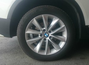 BMW V-Speiche 307 Felge in 8x18 ET 43 mit Michelin Pilot Alpin Reifen in 245/50/18 montiert hinten Hier auf einem X3 BMW F25 xDrive20d (SAV) Details zum Fahrzeug / Besitzer