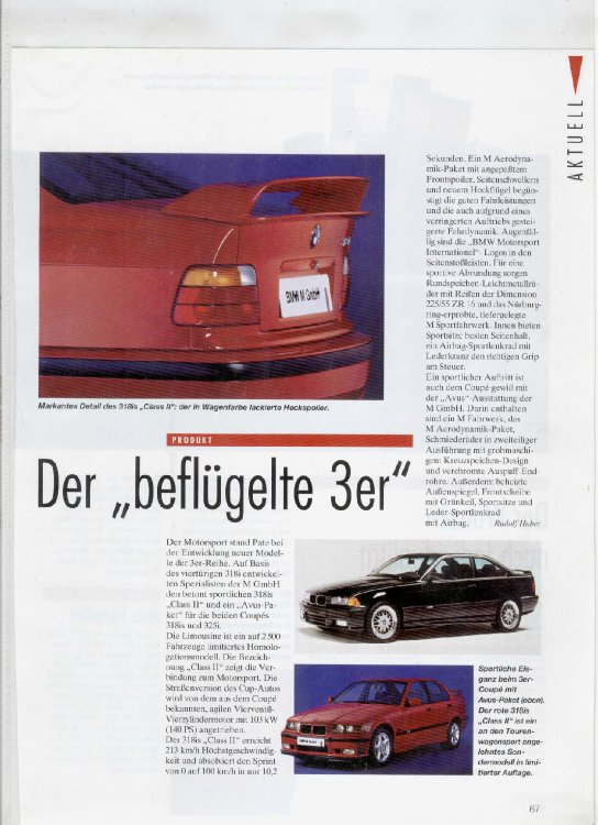 BMW 318iS Class II /P4 - 3er BMW - E36