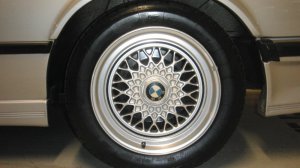 BBS Original M Felge Felge in 8.5x16 ET  mit Michelin trx gt Reifen in 245/45/16 montiert hinten mit 10 mm Spurplatten Hier auf einem 6er BMW E24 M635CSi (Coupe) Details zum Fahrzeug / Besitzer