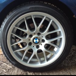 BMW  Felge in 8.5x17 ET 50 mit - NoName/Ebay - Sport HS-2 Reifen in 225/45/17 montiert hinten Hier auf einem 3er BMW E46 316ti (Compact) Details zum Fahrzeug / Besitzer