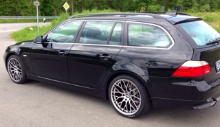 E61 mit AEZ Antigua in 19" - 5er BMW - E60 / E61