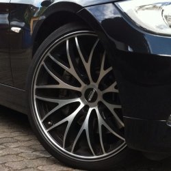 royal wheels  Felge in 8.5x19 ET 35 mit Continental sport 5P Reifen in 225/35/19 montiert vorn Hier auf einem 3er BMW E90 335d (Limousine) Details zum Fahrzeug / Besitzer