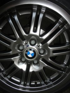 BMW M3 E46 Felge in 8x18 ET  mit Michelin Pilot Sport 3 Reifen in 225/40/18 montiert hinten Hier auf einem 3er BMW E36 328i (Cabrio) Details zum Fahrzeug / Besitzer