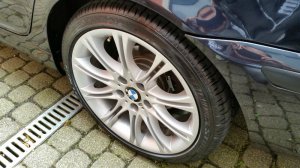 BMW Styling 135 Felge in 8.5x18 ET 50 mit Bridgestone Potenza Reifen in 255/35/18 montiert hinten Hier auf einem 3er BMW E46 316i (Limousine) Details zum Fahrzeug / Besitzer
