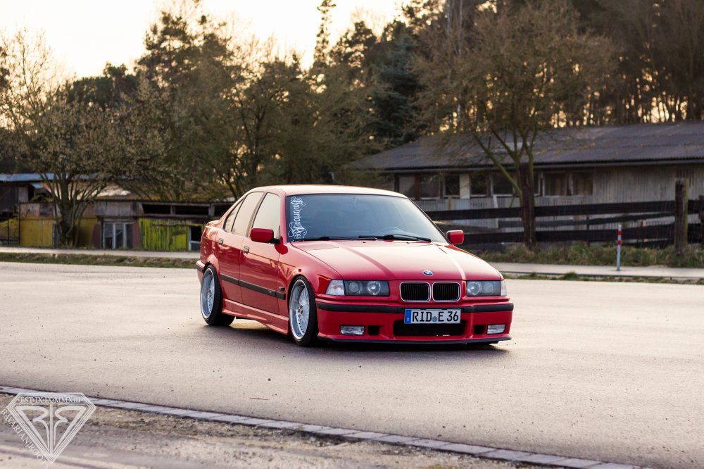 Red Low E36 mit BBS RC und LowTec 9.2 und 328 AGA - 3er BMW - E36