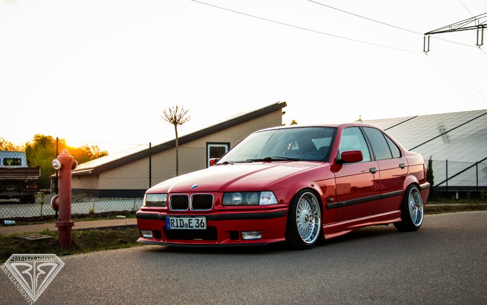 Red Low E36 mit BBS RC und LowTec 9.2 und 328 AGA - 3er BMW - E36