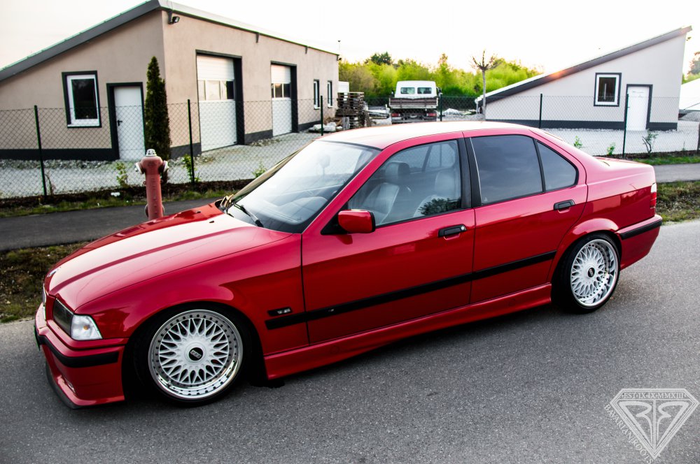 Red Low E36 mit BBS RC und LowTec 9.2 und 328 AGA - 3er BMW - E36