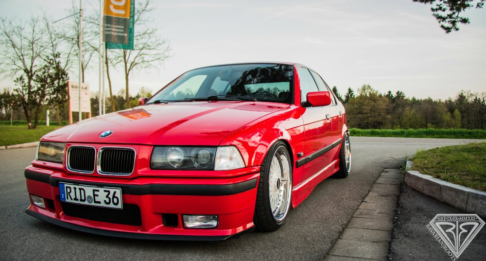 Red Low E36 mit BBS RC und LowTec 9.2 und 328 AGA - 3er BMW - E36