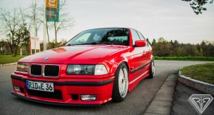 Red Low E36 mit BBS RC und LowTec 9.2 und 328 AGA - 3er BMW - E36
