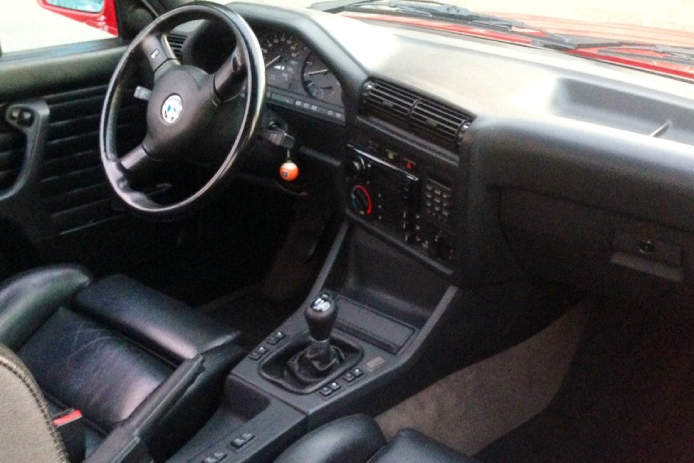 335Ci in Brilliantrot auf 17" Porsche-Alus - 3er BMW - E30