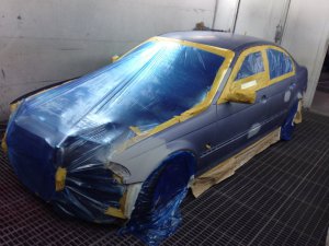 328iA Limo matt Blau - 3er BMW - E46