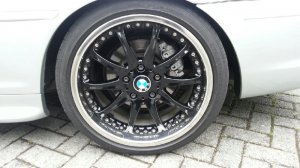 RH Felgen Phnix Felge in 9x18 ET 54 mit Dunlop Fastresponse Reifen in 225/40/18 montiert hinten mit 25 mm Spurplatten und mit folgenden Nacharbeiten am Radlauf: Kanten gebrdelt Hier auf einem 3er BMW E46 320i (Cabrio) Details zum Fahrzeug / Besitzer