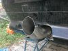- Eigenbau - 1-Rohr Endschalldämpfer Edelstahlendrohr draufgeschweißt