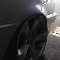 BMW Styling 132 Felge in 10x19 ET 45 mit Dunlop  Reifen in 255/30/19 montiert hinten und mit folgenden Nacharbeiten am Radlauf: Kanten gebrdelt Hier auf einem 3er BMW E46 330i (Coupe) Details zum Fahrzeug / Besitzer