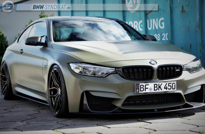 NEU!  M4 COMPETITION OLIVE - WHEELFORCE - 4er BMW - F32 / F33 / F36 / F82