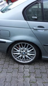 BMW M-V Speiche 72 Felge in 8.5x18 ET 50 mit - Eigenbau -  Reifen in 255/35/18 montiert hinten Hier auf einem 3er BMW E46 320d (Limousine) Details zum Fahrzeug / Besitzer