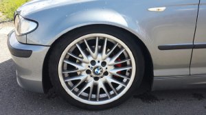 BMW m-v Speiche 72 Felge in 8x18 ET 47 mit Haida  Reifen in 225/40/18 montiert vorn Hier auf einem 3er BMW E46 320d (Limousine) Details zum Fahrzeug / Besitzer