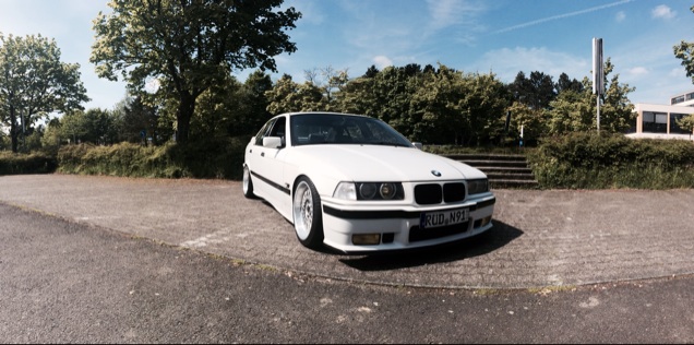 white.stanced.twen'yeight.sedan - 3er BMW - E36