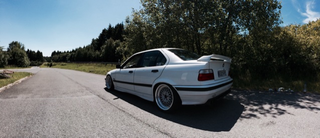 white.stanced.twen'yeight.sedan - 3er BMW - E36