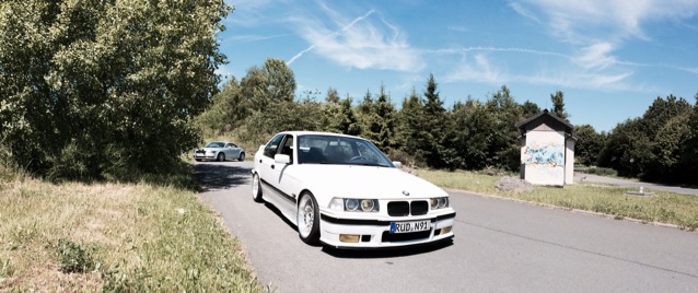 white.stanced.twen'yeight.sedan - 3er BMW - E36