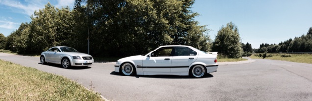 white.stanced.twen'yeight.sedan - 3er BMW - E36