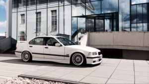 white.stanced.twen'yeight.sedan - 3er BMW - E36