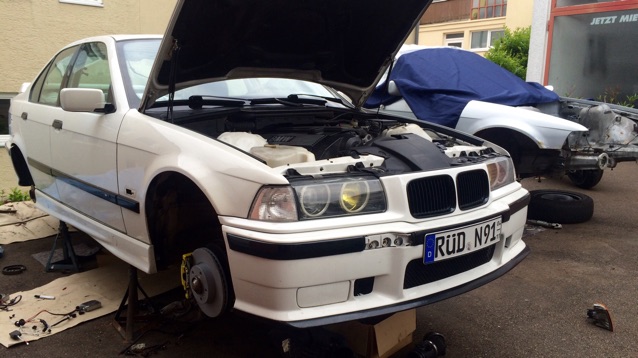 white.stanced.twen'yeight.sedan - 3er BMW - E36